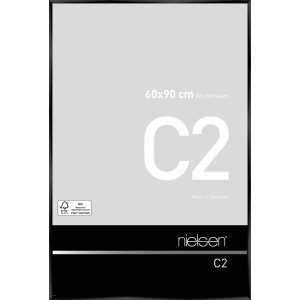Nielsen Alurahmen C2 eloxal schwarz glanz 60x90 cm