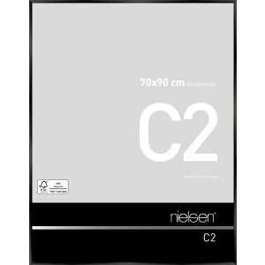 Nielsen Alurahmen C2 eloxal schwarz glanz 70x90 cm