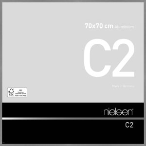 Nielsen Aluminium Wechselrahmen C2 70x70 cm Struktur Grau...