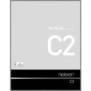 Nielsen Alurahmen C2 struktur grau matt 70x90 cm