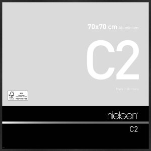 Nielsen Alurahmen C2 schwarz matt 70x70 cm Blockprofil...
