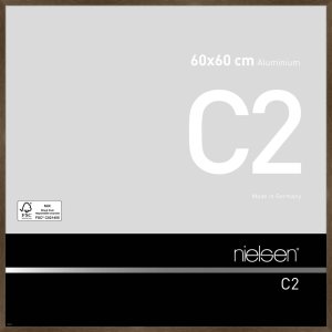 Nielsen Alurahmen C2 struktur walnuss matt 60x60 cm