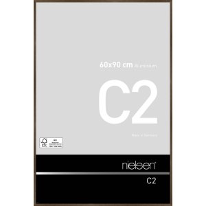 Nielsen Alurahmen C2 struktur walnuss matt 60x90 cm