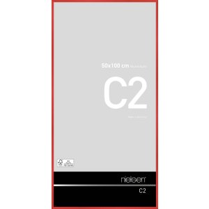 Nielsen Alurahmen C2 tornado rot 50x100 cm Premium...