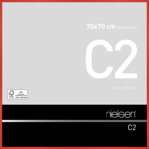 Nielsen Alurahmen C2 tornado rot 70x70 cm