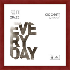 Nielsen Zoom Holzrahmen 20x20 cm rot Normalglas Quer- und...