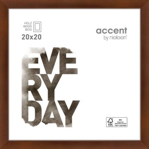 Zoom Holzrahmen 20x20 cm walnuss