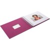 HNFD Spiralalbum BULDANA 23x17 cm 40 weiße Seiten Papiereinband Spiralbindung