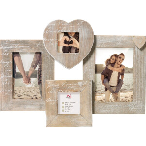 Walther Holzrahmen Le Coeur Rustikal 10x15 cm 13x18 cm Fotogalerie 3er Rahmen