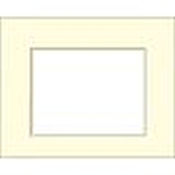 Ceanothe Standard-Passepartout 40x50 cm mit 25x38 cm weiß gebrochen
