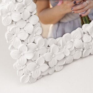 Rama foto ZEP BLUMEN albă 13x18 cm – 20x30 cm, plastic de artă