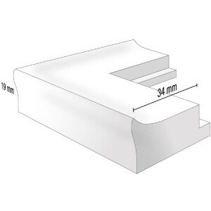 Ramă foto Henzo Allure din lemn, 34 mm, pentru format vertical și orizontal