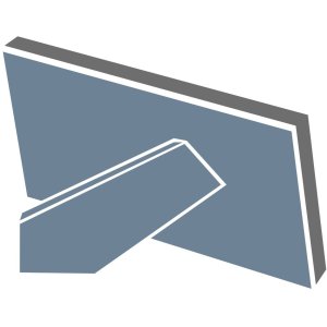 Kunststoffrahmen Valentina, Grau, 30 x 40 cm