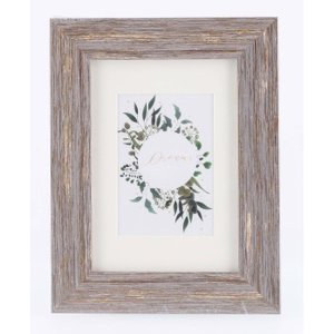 Hama Kunststoffrahmen Chalet Braun-Grau 10x15 cm mit Passepartout