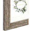 Chalet Kunststoffrahmen Braun-Grau 13x18cm mit Passepartout Shabby Chic
