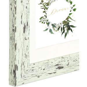 Chalet Kunststoffrahmen Pastell-Mint 13x18 cm mit Passepartout und Aufsteller