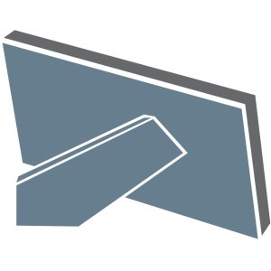 Kunststoffrahmen Chalet, Taupe, 30 x 40 cm