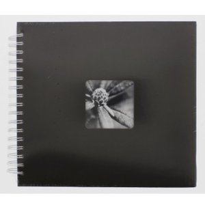 Spiral-Album Fine Art, 28x24 cm, 50 weiße Seiten, Schwarz