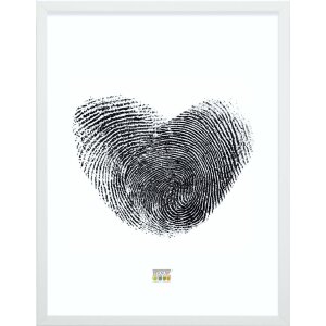 Rama foto Deknudt S43AK din lemn masiv, negru/alb, 9x13-40x50 cm, cu/ fără pasepartout