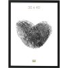 Rama foto Deknudt S43AK din lemn masiv, negru/alb, 9x13-40x50 cm, cu/ fără pasepartout