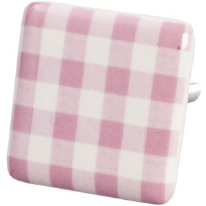 Buton pătrat Clayre & Eef – variante de design, 3 cm sau 3,5 cm