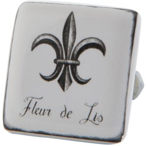 Buton pătrat Clayre & Eef – variante de design, 3 cm sau 3,5 cm