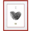 Ramă foto Deknudt S43AK4 din lemn roșu cu passepartout 15x20 cm până la 40x50 cm