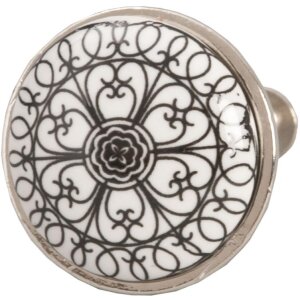 Clayre & Eef Möbelknopf rund 3 cm Keramik verschiedene Designs