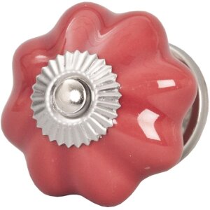Buton decorativ floral Clayre & Eef, 4,5 cm, diverse modele