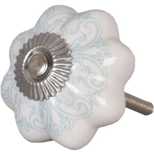 Buton decorativ floral Clayre & Eef, 4,5 cm, diverse modele