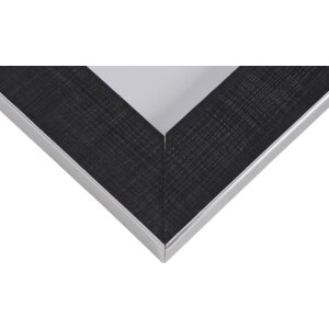 Henzo Bilderrahmen Silverline 10x15 cm bis 40x50 cm Silber Kunststoff Glas