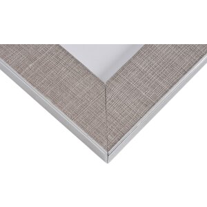 Henzo Bilderrahmen Silverline 10x15 cm bis 40x50 cm Silber Kunststoff Glas