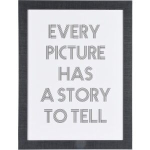 Henzo Bilderrahmen Silverline 10x15 cm bis 40x50 cm Silber Kunststoff Glas