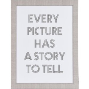 Henzo Bilderrahmen Silverline 10x15 cm bis 40x50 cm Silber Kunststoff Glas