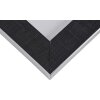 Henzo Bilderrahmen Silverline 10x15 cm bis 40x50 cm Silber Kunststoff Glas