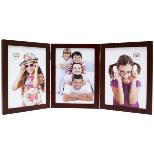 Rama foto din lemn S68FV3, design clasic, brun