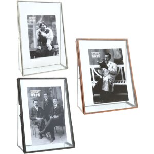 Deknudt Metallrahmen S68PA mit Glasaufsteller Kupfer Schwarz Silber