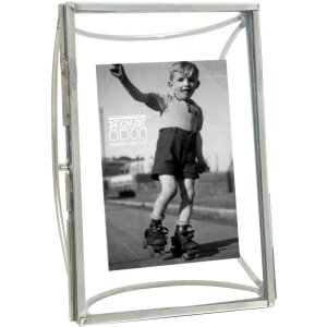 Ramă foto Deknudt S68PB cu suport metalic curbat, cupru, negru, argint