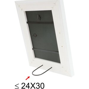 Râmă foto albă din lemn S43BK, 13x18 cm - 50x70 cm