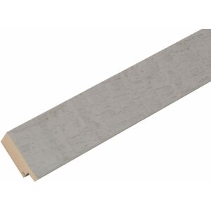 Rama foto bej lemn S43XF – rustică, cu sticlă transparentă și mată