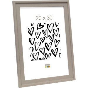 Rama foto din lemn bej mat S45EF, pentru imagini până la 50x70 cm