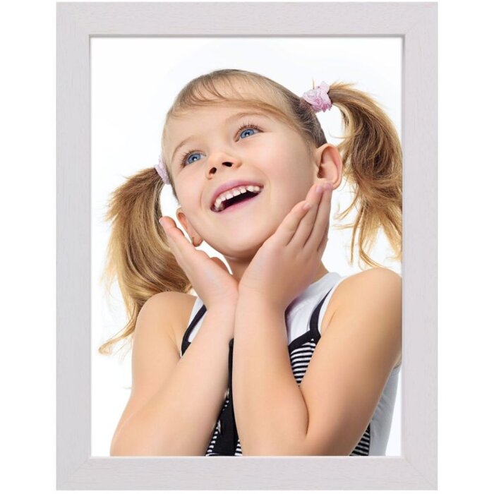 Rama foto albă din lemn S45PK – 13x18 cm până la 50x70 cm