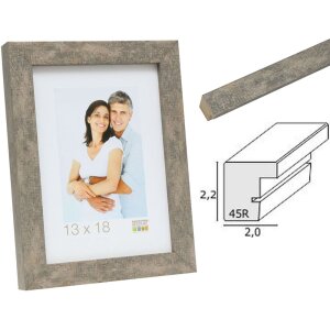 Deknudt Holz-Bilderrahmen S45RC7 grau-beige 10x15 cm bis 50x70 cm