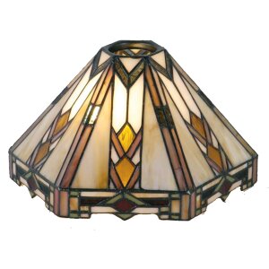 Glasschirm Tiffany LumiLamp 5LL-9113 26x22x15 cm E27 KH 6...