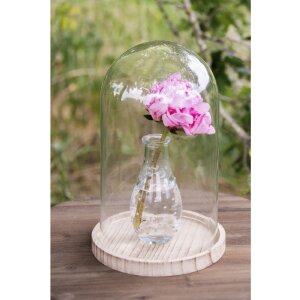 Clayre & Eef 6GL2171 Glasglocke transparent Ø...