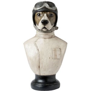 Clayre & Eef Büste Hund 6PR1161 24x26x51 cm...