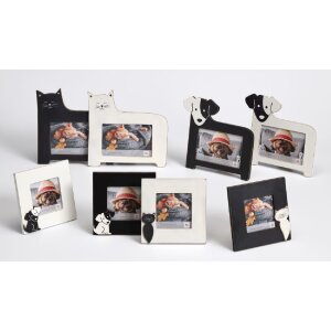 Walther Dekofigur Hund schwarz Holz 10 cm