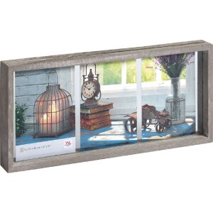 Walther Galerierahmen Rustic 3 Fotos 10x15 cm grau