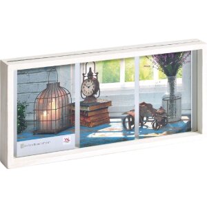 Walther Galerierahmen Rustic 3 Fotos 10x15 cm weiß