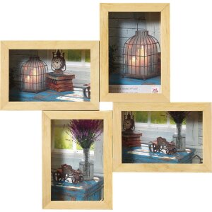 Walther Galerierahmen Rustic 4 Fotos 10x15 cm natur,...
